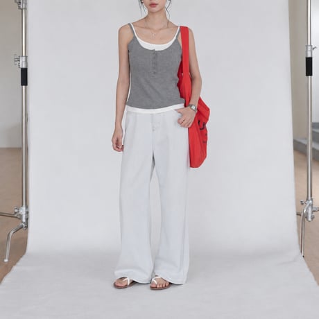 padded contrast slim fit camisole　MA2143