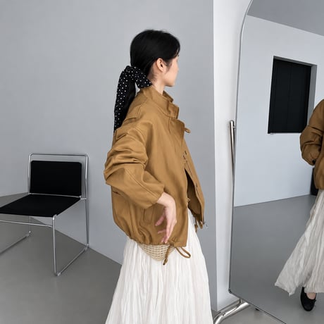 drawstring hem blouson jacket　MA2206
