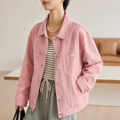 oversized color denim jacket　MA2130