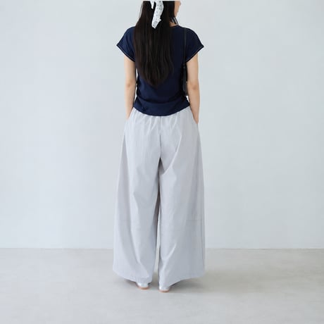 high waist airy loose wide pants/2color　MA2078