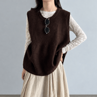 relaxed fit knit vest　MA2263