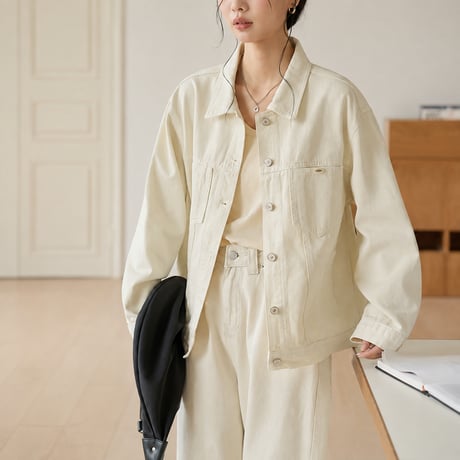 oversized color denim jacket　MA2130