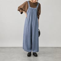 vintage wash wide salopette pants/2color　MA2088