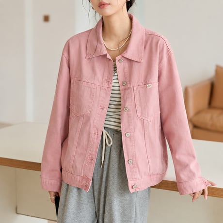 oversized color denim jacket　MA2130