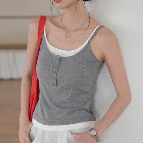 padded contrast slim fit camisole　MA2143