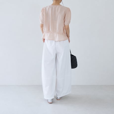 high waist airy loose wide pants/2color　MA2078