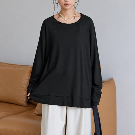 loose fit long sleeve tee shirt　MA2146