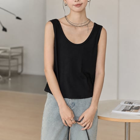 wide strap tank top　MA2132