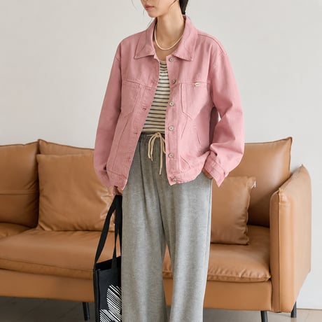 oversized color denim jacket　MA2130
