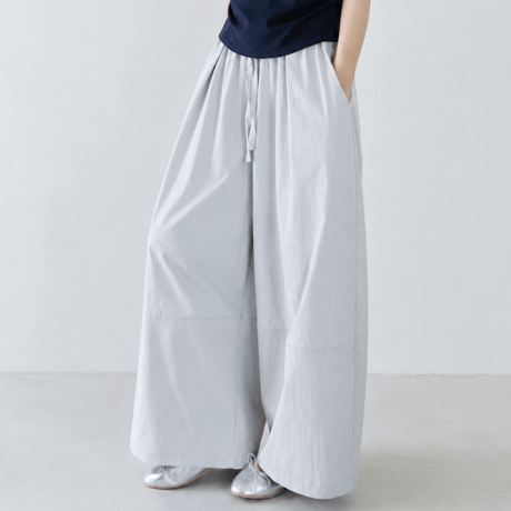 high waist airy loose wide pants/2color　MA2078
