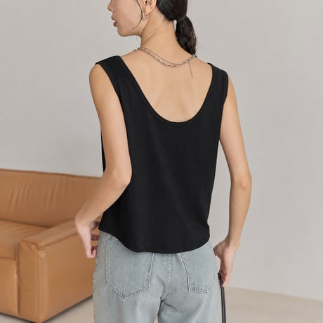 wide strap tank top　MA2132