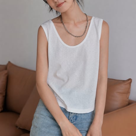 wide strap tank top　MA2132