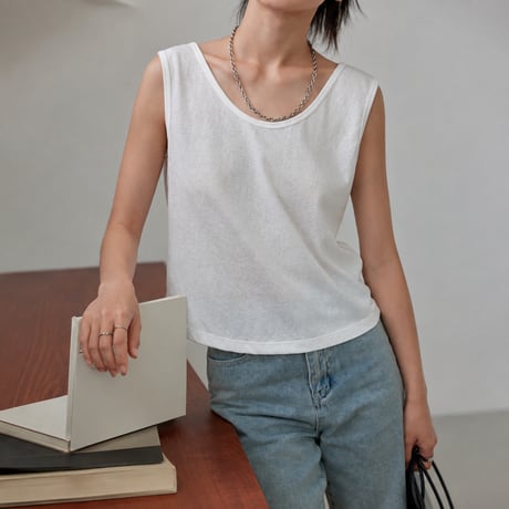 wide strap tank top　MA2132