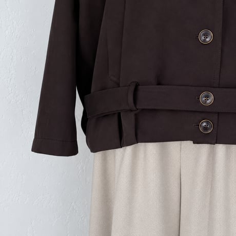 side belted stand collar jacket　MA2272