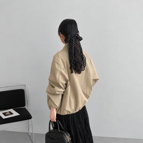 drawstring hem blouson jacket　MA2206