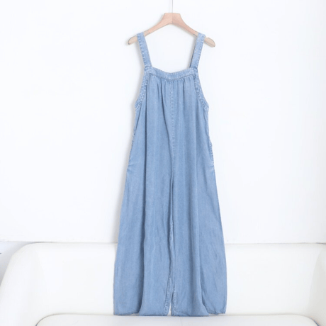 vintage wash wide salopette pants/2color　MA2088