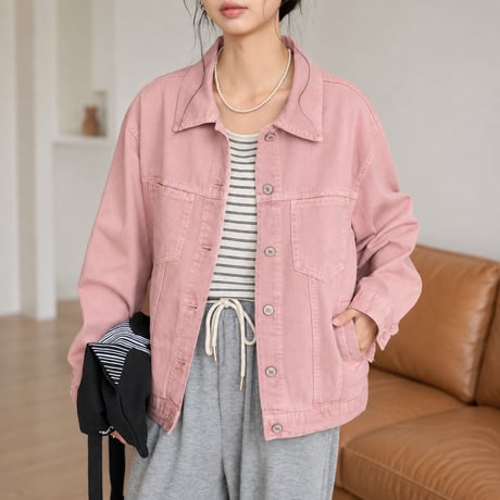 oversized color denim jacket　MA2130