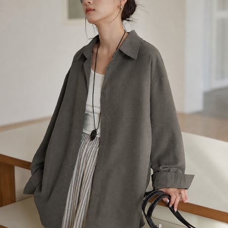 relaxed long shirt　MA2117
