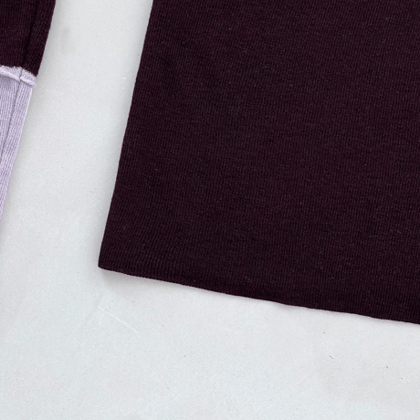 bicolor cuff crew neck knit　MA2273