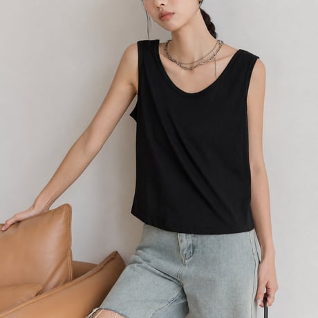 wide strap tank top　MA2132