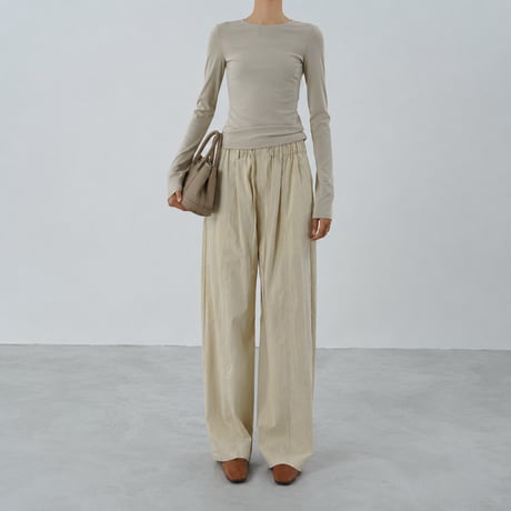 high waist wide longpants /3color　MA2098
