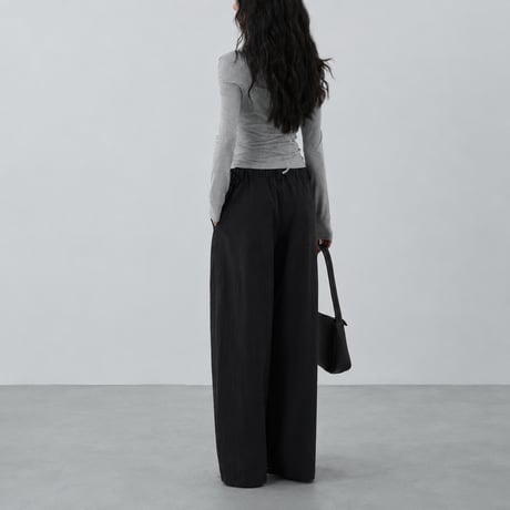 high waist wide longpants /3color　MA2098
