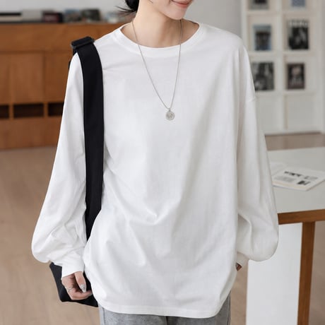 lantern sleeve round neck tee　MA2129