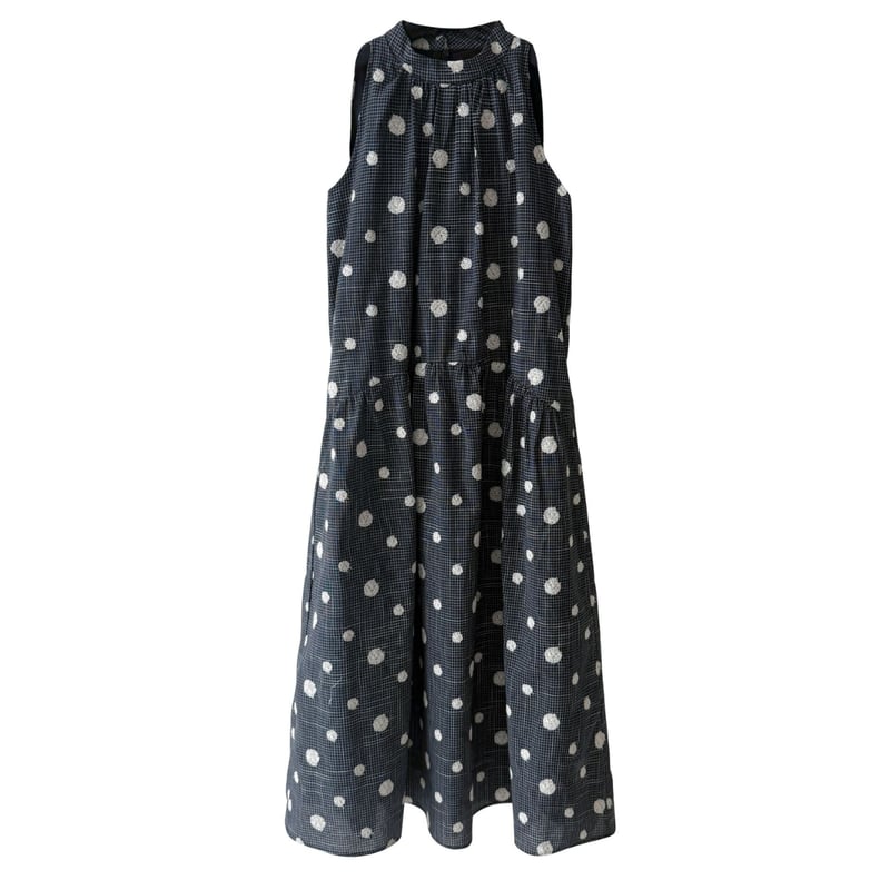 11am Dot & Check Tiered One-piece ワンピース dot embroidery check sleeveless one piece MA199