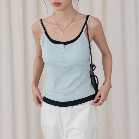 padded contrast slim fit camisole　MA2143