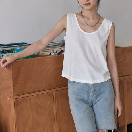 wide strap tank top　MA2132