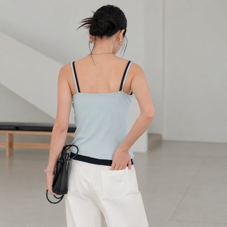 padded contrast slim fit camisole　MA2143