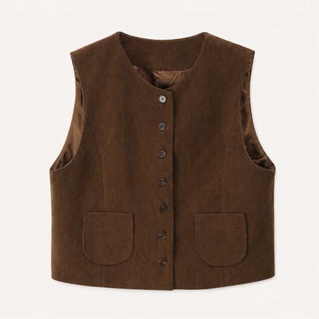 corduroy sleeveless vest　MA2128
