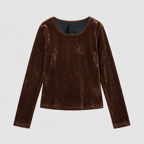 wide neck slim fit pullover /2color　MA2290