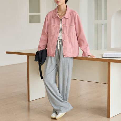 oversized color denim jacket　MA2130