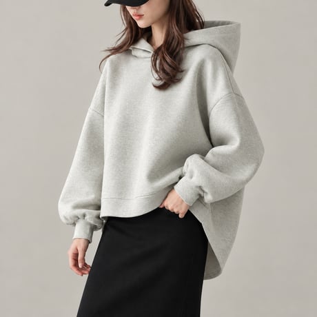 big silhouette hoodie　MA1696