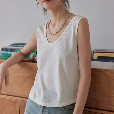 wide strap tank top　MA2132