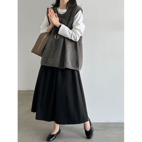 relaxed fit knit vest　MA2263
