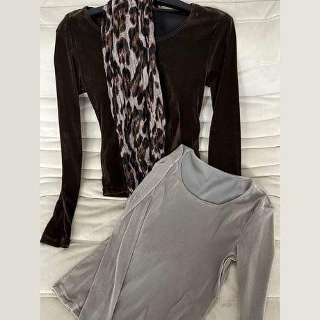 wide neck slim fit pullover /2color　MA2290