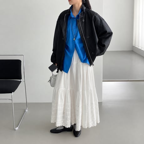 drawstring hem blouson jacket　MA2206