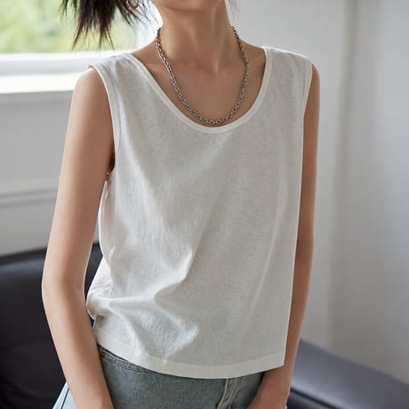 wide strap tank top　MA2132