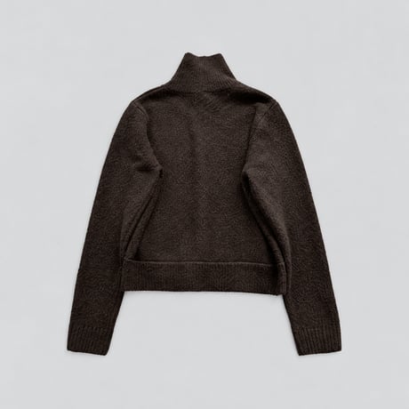 high neck button knit cardigan /2color　MA2289