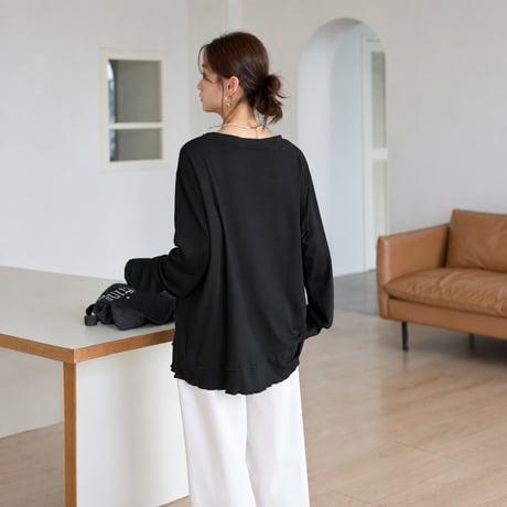 loose fit long sleeve tee shirt　MA2146