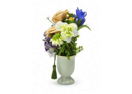 【1点限り】香りで偲ぶ ひのきの仏花 若葉色