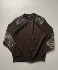 90s　Northwest Territory Real Tree Patch Knit