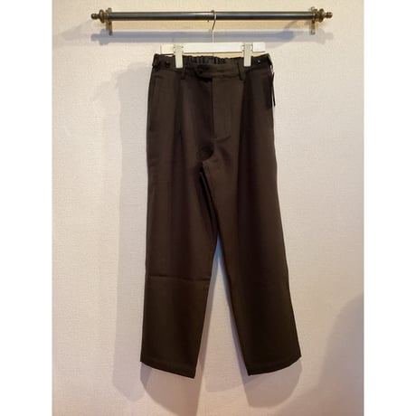 comm.arch./ Virgin Wool Washed Twill Trousers/ Burnt Umber