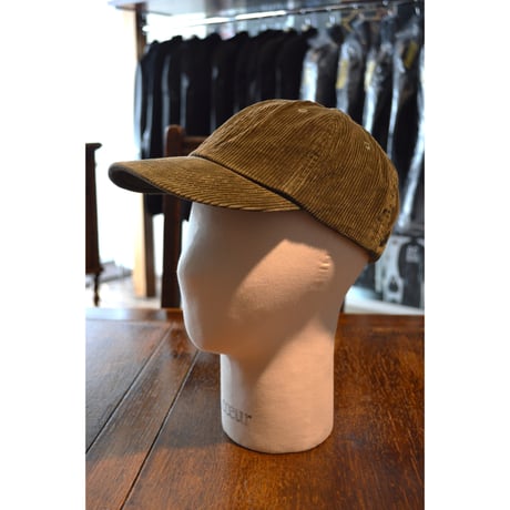 HAT MAKER KIJIMA TAKAYUKI/MYYY262816 CORDUROY SULFER DYED ６PANEL CAP/OLIVE GREEN