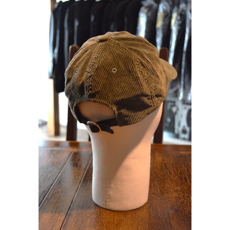 HAT MAKER KIJIMA TAKAYUKI/MYYY262816 CORDUROY SULFER DYED ６PANEL CAP/OLIVE GREEN