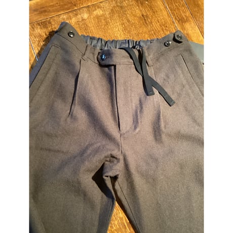 comm.arch./ Virgin Wool Washed Twill Trousers/ Burnt Umber