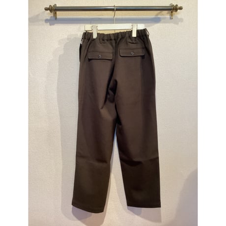 comm.arch./ Virgin Wool Washed Twill Trousers/ Burnt Umber