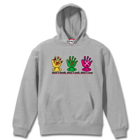 【マドハンド（見ちゃダメ、聞いちゃダメ、言っちゃダメ）】 MIXGRAY HOODIE